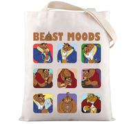 LEVLO Cartoon Prince Tote Bag Fairy Tales Movie Fans Gift Cartoon Prince Moods Shoulder Bag Fairy Tales Merch, Bea Moods Tote, M, Tote Bag