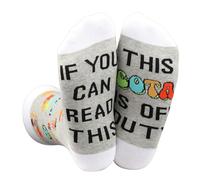LEVLO Certified Occupational Therapy Assistant Hospital Crew Socks This COTA is Off Duty Socks Future OT Healthcare Gift for Women BFF (UK, Alpha, S, M, Regular, Regular, COTA)
