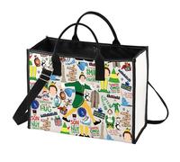 LEVLO Christmas Movie Buddy Tote Bag Buddy Fans Gift Santa OMG Shoulder Bag Christmas Buddy Merchandise For Movie Fans (Santa OMG LT)