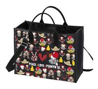 LEVLO Cosmetic Make Up Bag - Movie Fans Gift - Peace Love - Zipper Pouch Bag - Horror Movie Gift, Peace Pennywise LT, Cosmetic Bag