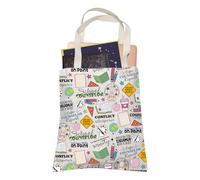 LEVLO Counselor Tote Bag Drama Free Zone Shopping Bag Coffee Counselor Repeat Listening Skills Gift (Conflict)