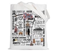 LEVLO Country Music Singer Album Tote Bag Western Lover Gift Tour Concert Merchandise for Fans, Whiskey Tote, L
