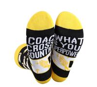 LEVLO Cross Country Socks Cross Country Running Gift I Coach Cross Country What Is Your Superpower XC Merchandise, Xc Sock, One Size