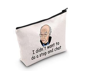LEVLO David Cosmetic Make Up Bag David Fans Inspired Gift I Didn't Want To A Stop And Chat Makeup Zipper Pouch Bag For Friend Family, Want To A Stop