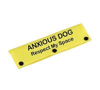 LEVLO Dog Leash Sleeve, 70cm x 35cm, Polyester, Respect My Space-YE Sleeve, for Medium and Large Dogs