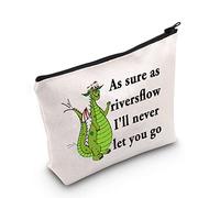 LEVLO Dragon Pete Movie Cosmetic Bag Dragon Movie Fans Gift As Sure As Riversflow I'll Never Let You Go Makeup Zipper Pouch Bag For Women Girls, As Sure As