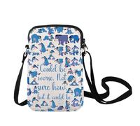 LEVLO Eeyore-themed Medium Canvas Crossbody Bag, Could Be Worse C Bag, Unisex-Adults, Women, Sling, 8.46 x 0.59 x 5.7 inches
