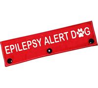 LEVLO Emergency Medical Dog Leash Sleeve Epilepsy Alert Hanging ID Patch Tag Gift