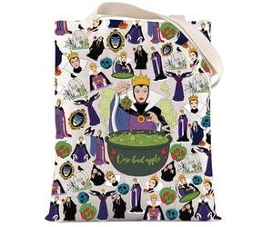 LEVLO Evil Queen Tote Bag Villain Poison Fans Gift Evil Queen One Bad Apple Shoulder Bag Evil Queen Magic Mirror Merchandise