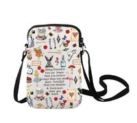 LEVLO Fairy Tale Crossbody Bag Fairy Tale Fans Gift You Are Braver Than You Believe Princess Shoulder Bag Cartoon Movie Merch, Als C Bag, 14.5 * 1.5 * 21.5 cm or 5.7 * 0.59 * 8.46 inches