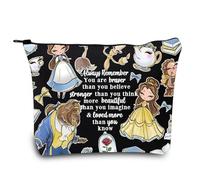 LEVLO Fairy Tales Cosmetic Bag Movie Inspired Gifts You Are Braver Stronger Smarter Than You Think Zipper Pouch Bag, Beauty BL Bag