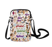 LEVLO Forest Princess Crossbody Bag Poca Hontas Fans Gift Paint With All The Colors Of The Wind Princess Shoulder Bag, Paint With All C Bag