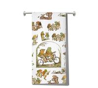 LEVLO Frog Arnold Lobel Kitchen Towel Frog Fans Gift Humour Cartoon Animal Character Tea Towel Bookish Housewarming Gift (ToadTowel)