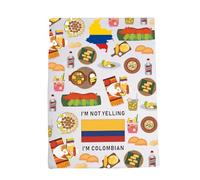 LEVLO Funny Colombia Flag Kitchen Towel Souvenirs Colombian Food Tea Towel Colombian Root Flag Gifts (Colombian)