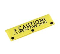 LEVLO Funny Dog Leash Sleeve Caution! Reactive Dog - Cat, Dog, Medium, Large - 70cm x 35cm - Polyester - Swivel Clip - Caution! Reactive Dog-YE Sleeve