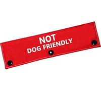 LEVLO Funny Dog Leash Sleeve - Not Dog Friendly - Polyester - Dog Friendly-Sleeve - Small - Compact - Unisex - All Breed Sizes - All Seasons - Letter Print - Birthday - Leash Accessory - Bandana