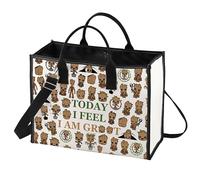 LEVLO Funny Flora Colossus Cosmetic Make Up Bag Cartoon Lover Inspired Gift Today I Feel I Am Flora Colossus Makeup Zipper Pouch Bag, Today I Feel LT, L, 0