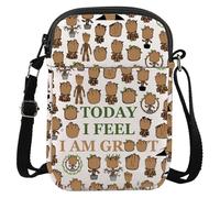LEVLO Funny Groot Crossbody Bag - Today I Feel I Am Groot Shoulder Bag Merchandise