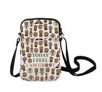 LEVLO Funny Groot Crossbody Bag - Today I Feel I Am Groot Shoulder Bag Merchandise
