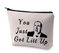 LEVLO Funny Louis Litt Cosmetic Bag You Just Got Litt Up Makeup Bag Lawyer Gift for TV Show Fans (You Just Got Litt Up)
