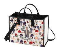 LEVLO Funny Madison Cosmetic Make Up Bag Adam Sandler Quote Gift You Ain't Cool Unless You Pee Your Pants Make Up Zipper Pouch Bag For Women Girls, You Ain't Cool LT, Cosmetic Bag