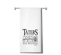 LEVLO Funny Potato Tater Kitchen Towel (Taters Potatoes)