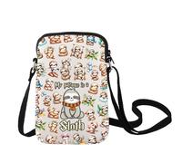 LEVLO Funny Sloth Crossbody Bag Sloth Lover Inspired Gift My Patronus Is A Sloth Shoulder Bag Sloth Breeder Merch, Sloth C Bag