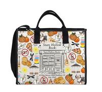 LEVLO Glmore Girl Tote Bag Stars Hollow Tote Bag Tv Show Fans Gift Best Friend Lorelei And Rory Gift (Stars 2tb)