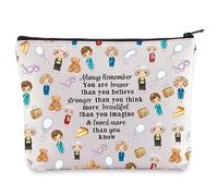 LEVLO Golden Inspired Cosmetic Make Up Bag Golden TV Show Fans Gift You Are Braver Stronger Smarter Than You Think Makeup Zipper Pouch Bag For Women Girls, Always Golden, L, Make Up Bag