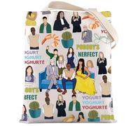 LEVLO Good Place Tote Bag Michael & Eleanor Fans Gifts Alexis & Jianyu & Chidi & Janet Shoulder Bag Good Place Merchandise, Pobody's Tote, M