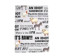 LEVLO GR Baking Fans Gift Where Is The LAMB Sauce Kitchen Towel Dish Cloths Funny Baker New Home Gift for Her Him (WHAT ARE YOU)