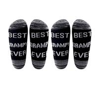 LEVLO Grampy Gift Grandpa Socks Best Grampy Ever Socks Grandpa Gift for Grandpa Men Birthday Gift - - Medium