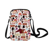 LEVLO Greatest Showman Musical Crossbody Bag Barnum Fans Gift This Is Me Musical Shoulder Bag Broadway Musical Merch, This is Me C Bag