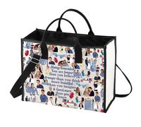 LEVLO Grey's TV Show Cosmetic Makeup Bag - Derek and Meredith Inspired Fans Gift - You Are Braver Stronger Smarter Than You Think - Zipper Pouch for Best Friend Family