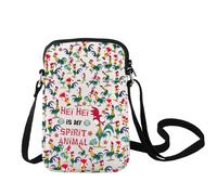 LEVLO Hei Chicken Crossbody Bag Chicken Lover Gift Hei Is My Spirit Animal Shoulder Bag Cartoon Movie Merchandise, Hei C Bag