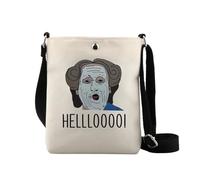 LEVLO Hellooo Movie Inspired Crossbody Bag 90s Comedy Movie Gift Mrs. D Quote Crossbody Bag Daniel & Miranda Fans Gift (HELLL CB 2)