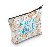 LEVLO Hercules Pegasus Cosmetic Makeup Bag Horse Pegasus Lover Gift Pegasus is My Spirit Animal Hercules Pegasus Merchandise Pegasus Bag