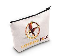LEVLO Hunger Movie Cosmetic Makeup Bag Hunger Movie Inspired Gift Fire Makeup Zipper Pouch Bag for Women Girls(Fire Bag)