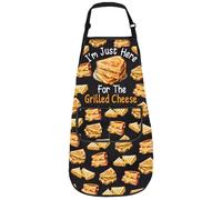 LEVLO I'm Just Here for The Grilled Cheese Apron Baking Kitchen Cooking Apron for Chef Grilled Cheese Lovers (Grilled Cheese apron3)