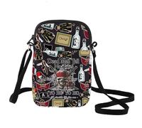 LEVLO Jack Crossbody Bag Angelica & Jack Fans Gift Dead Men Tell No Tales Jack Shoulder Bag Pirate Merch, Dead Men C Black