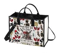 LEVLO Jack Sparrow Cosmetic Makeup Bag Angelica & Jack Fans Gift Dead Men Tell No Tales Jack Sparrow Toiletry Bag Pirate Lover Merchandise, Dead Men LT,