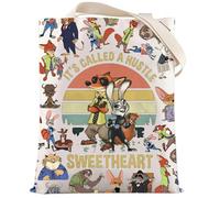 LEVLO Judy & Nick Canvas Tote Bag Judy & Nick Fans Gift It's Called A Hustle Sweetheart Judy & Nick Shoulder Bag, Sweetheart Tote, M
