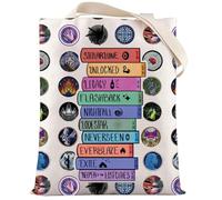 LEVLO KOTLC Canvas Tote Bag KOTLC Bookish Gift Sophie Foster & Fitz Shoulder Bag Academy Merchandise, Stellarlune Tote, M