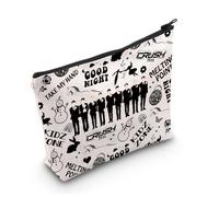 LEVLO Kpop Member Fan Makeup Bag Korean Music Good Night Cosmetic Bag Sing Dance Team Group Gift for Her, Good Night