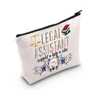 LEVLO Legal Assistanttic cosmetic Make Up Bag Lawyer Gift Legal Assistant Suppot Help Care Makeup Zipper Pouch Bag For Law Student Graduation, Legal Assistant, Cosmetic Bag