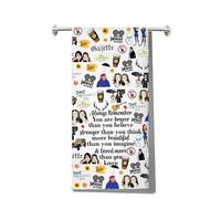 LEVLO Luke's Diner Kitchen Towel Lorelai Fans Gift You are Braver Stronger Smarter Than You Think Luke's Diner Tea Towel Luke's Housewarming Gift (Luke's Towel)