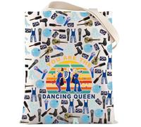 LEVLO Mamma Musical Comedy Make Up Bag Mamma Fans Gift You are The Dancing Queen Makeup Zipper Pouch Bag, Dancing Queen F T