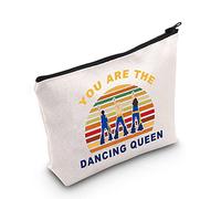 LEVLO Mamma Musical Comedy Make Up Bag Mamma Fans Gift You Are The Dancing Queen Makeup Zipper Pouch Bag, Dancing Queen, Make Up Bag