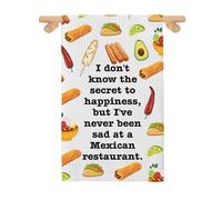 LEVLO Mexico Kitchen Towel Mexican Restaurant Chef Gift Mexico Trip Gift Mexican Food Tea Towel Mexican Cooking Dish Towel (I don't know the mj 2)
