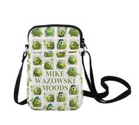 LEVLO Mike Wazowski Crossbody Bag, Mike Fans Gift, Monsters Inc. Theme, Unisex-Adults, Women, Sling, 26.2 Cubic Inches, Mike C Bag